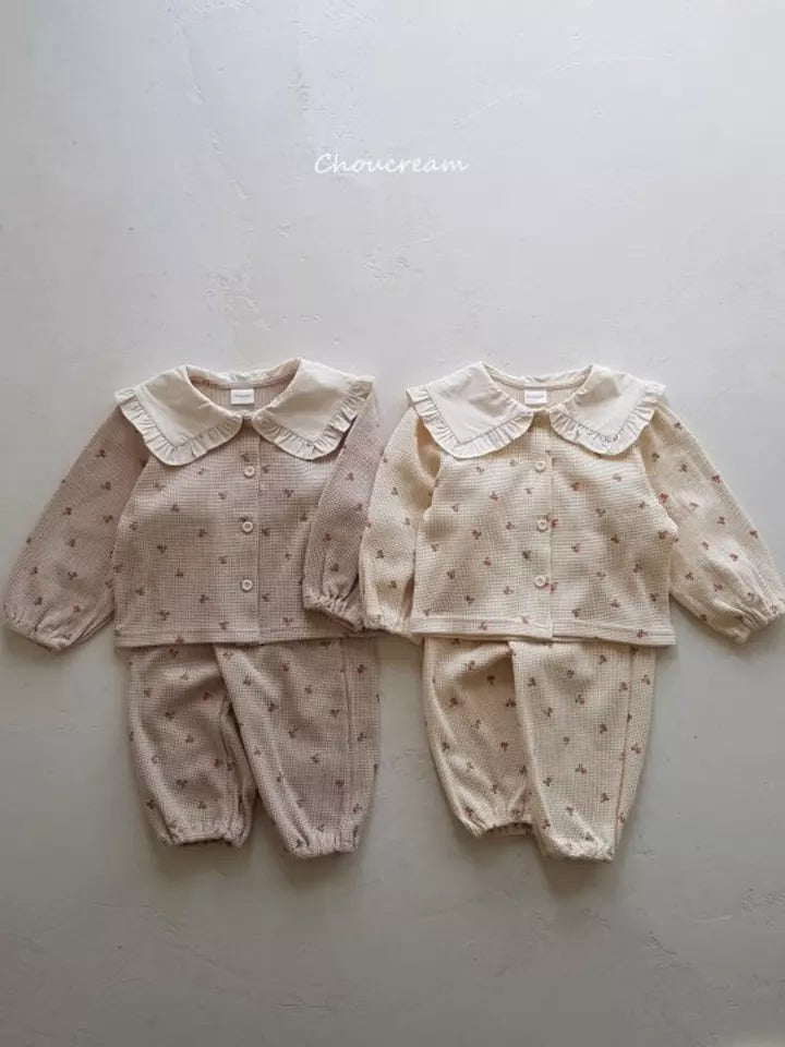 Romantisch setje flowers vintage *Choucream*