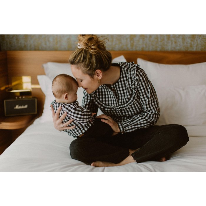 You & Milk - Vichy borstvoedingsblouse