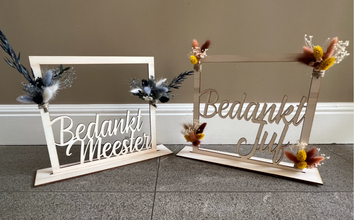 Bedankt meester! Bedankt juf!