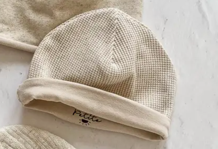 Muts waffle cremebeige