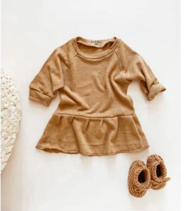 Sweet caramel jurk
