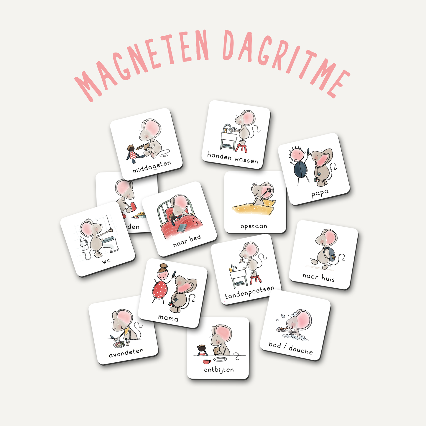 Magneten Dagplanning- Thuis bij Muis