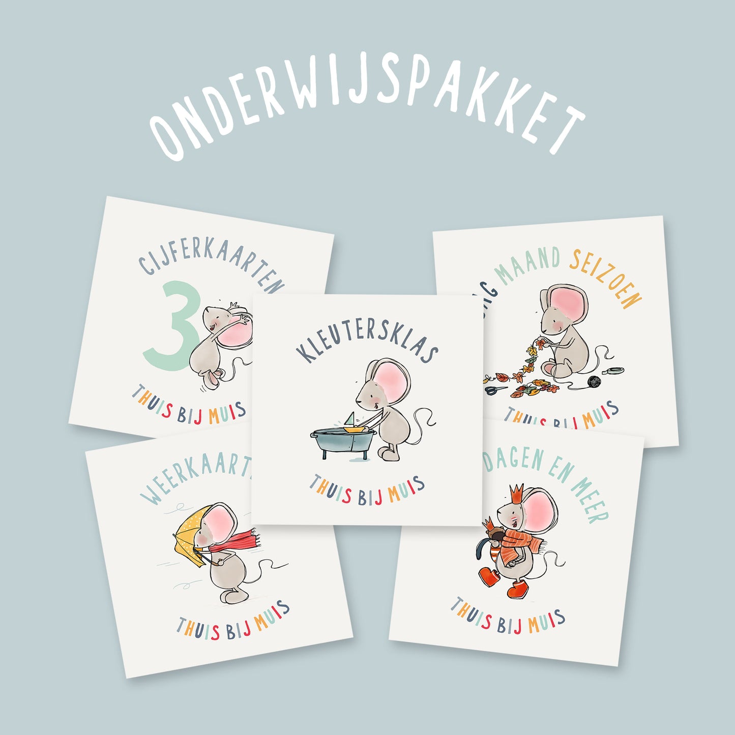 Dagritmekaarten voor school - Thuis bij Muis