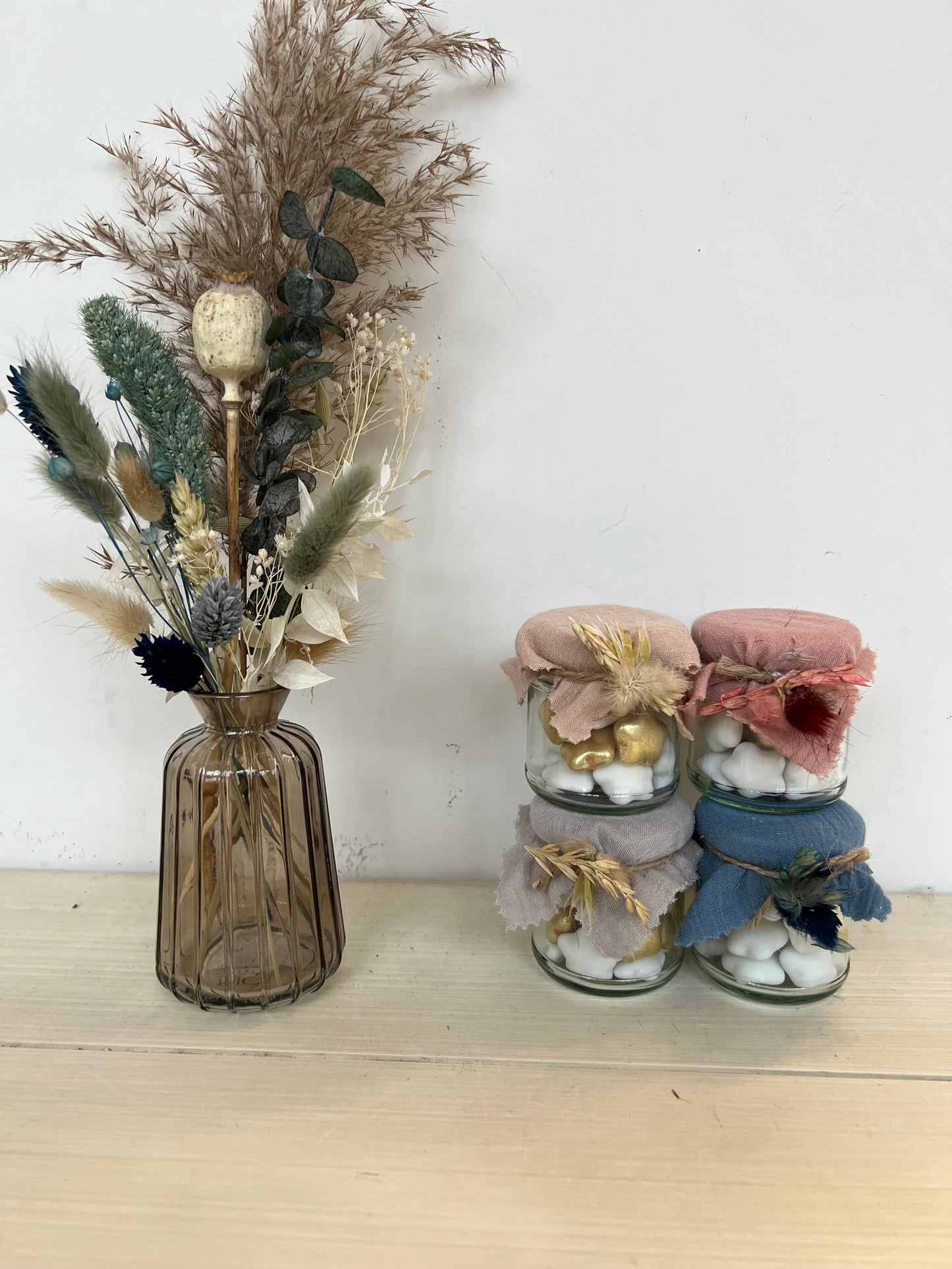 Mini droogboekje in vaasje