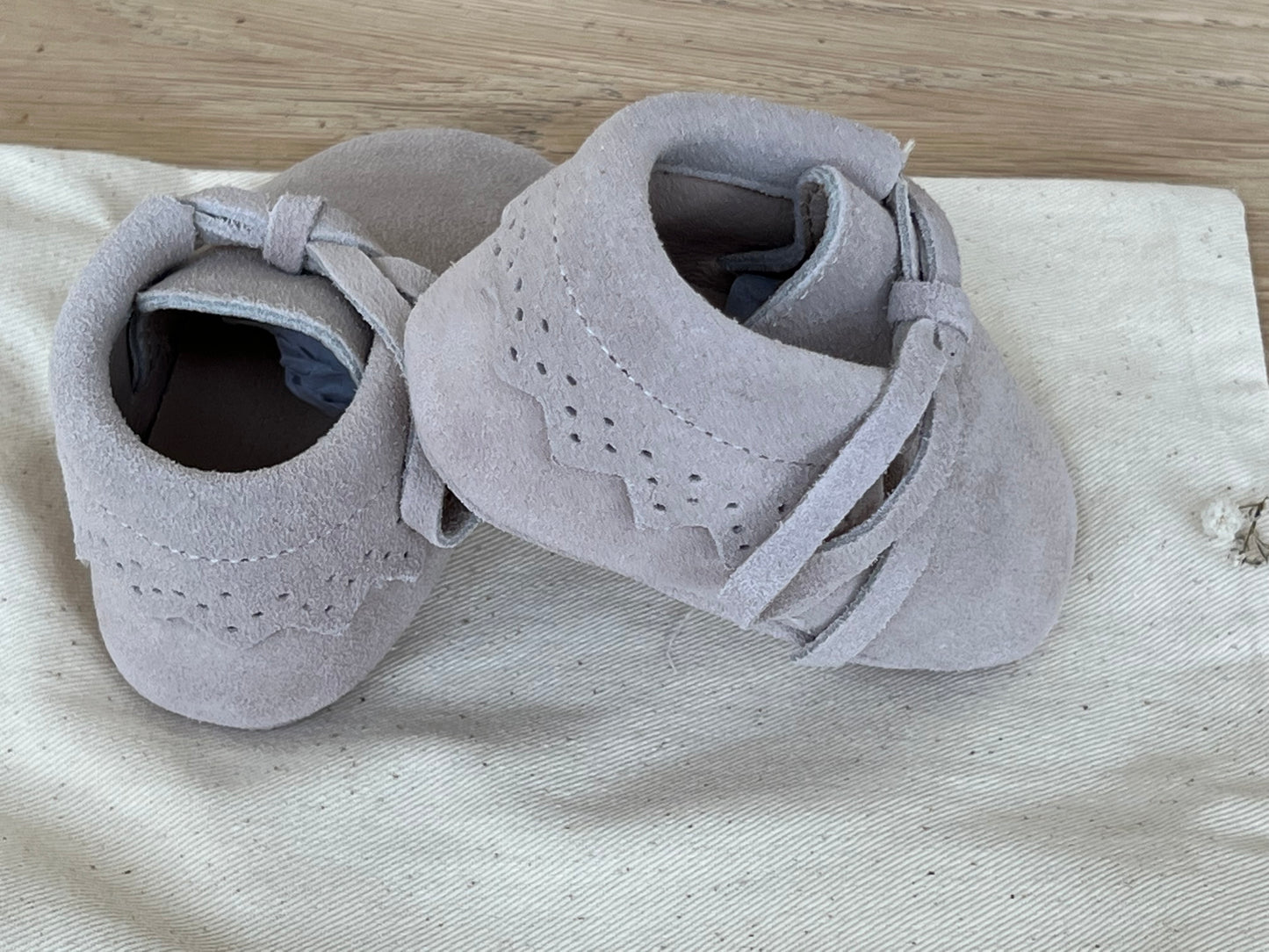Suède babyschoentjes