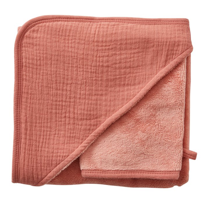 Bamboezachte bad cape met washandje *gepersonaliseerd*