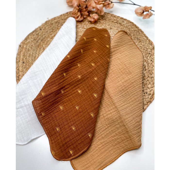Spuugdoekjes set van 3 boho